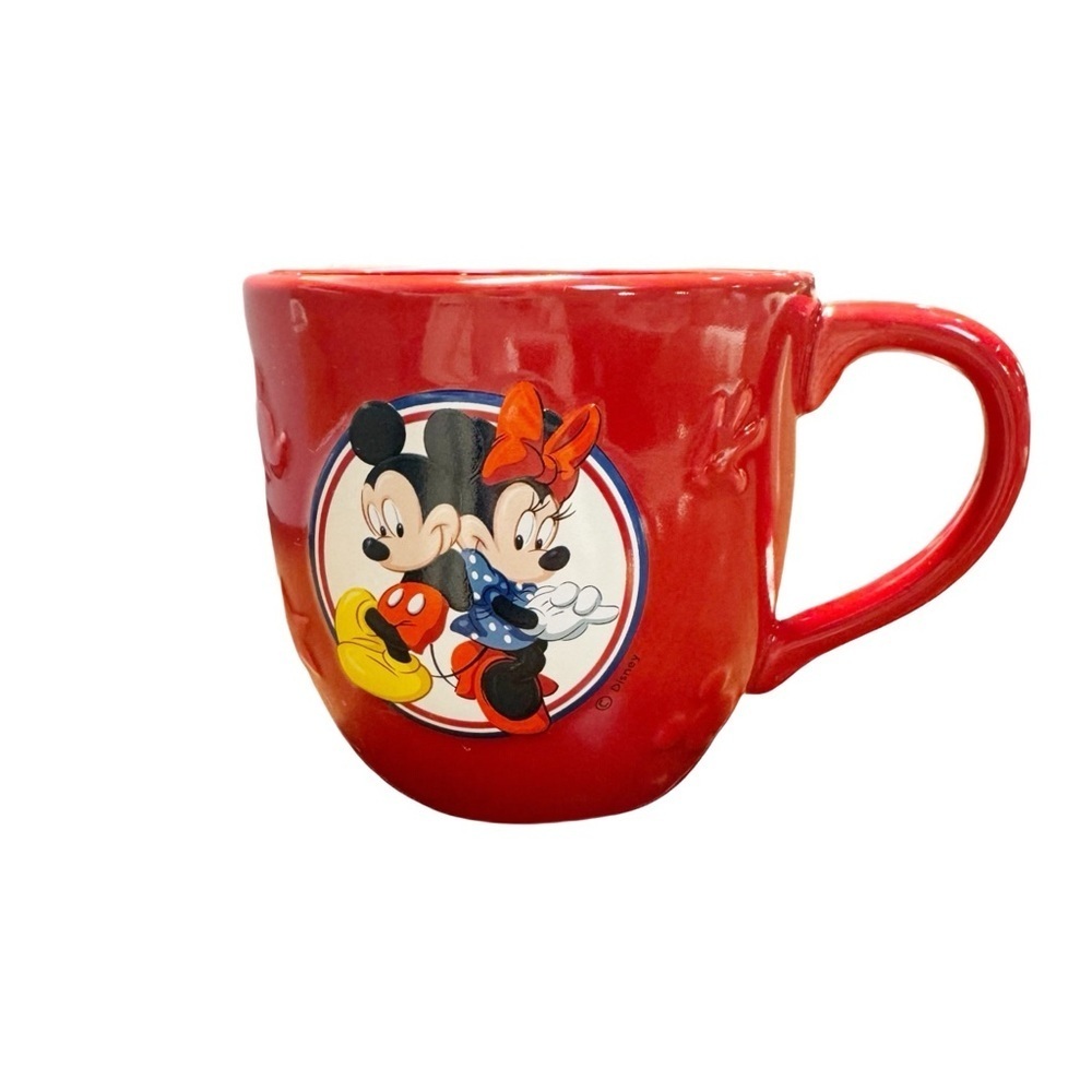 Hallmark Disney Mickey and Minnie Mouse 3D Mug Red